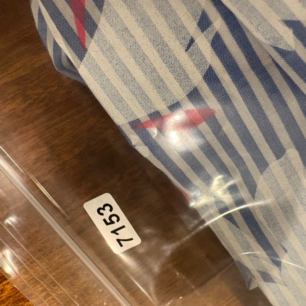 Southern Tide Cabana Cover Up Shirtdress Medium Blue White‎ Floral Stripe Beach - Picture 15 of 15